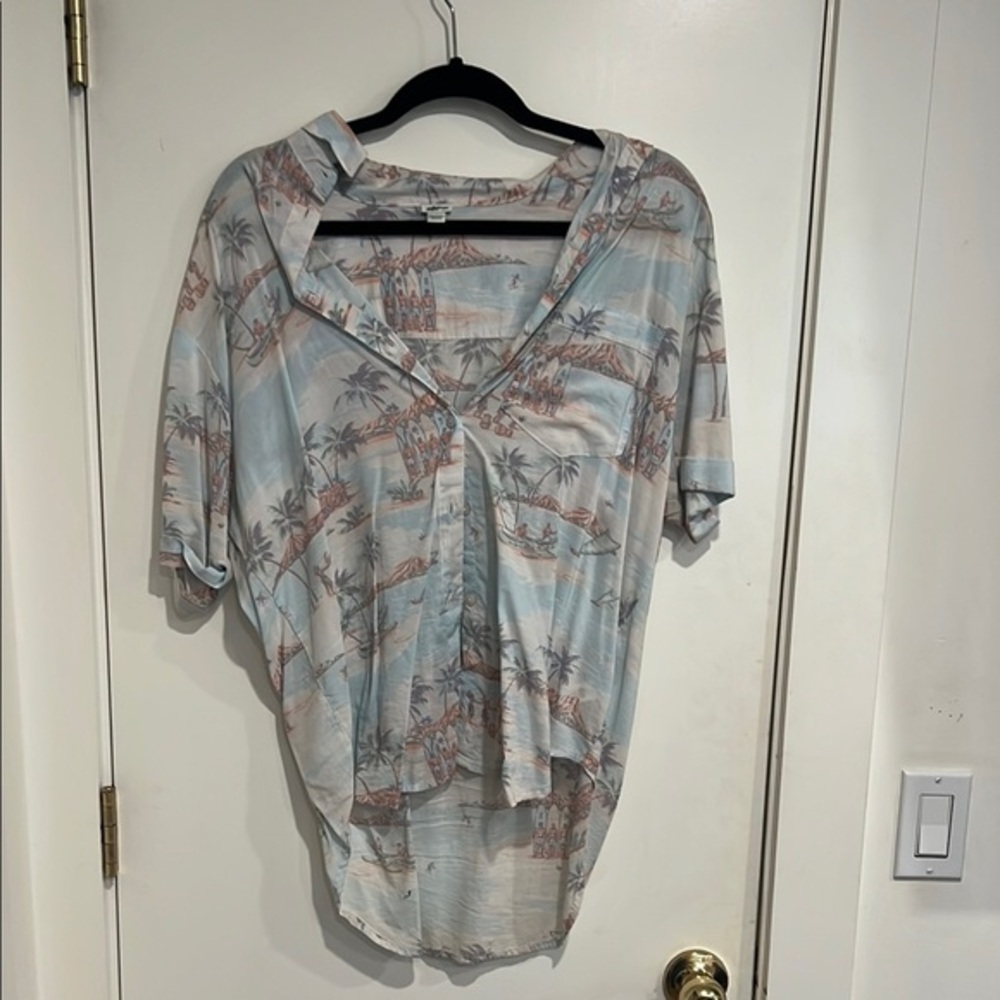 Women's Tropical Print Top